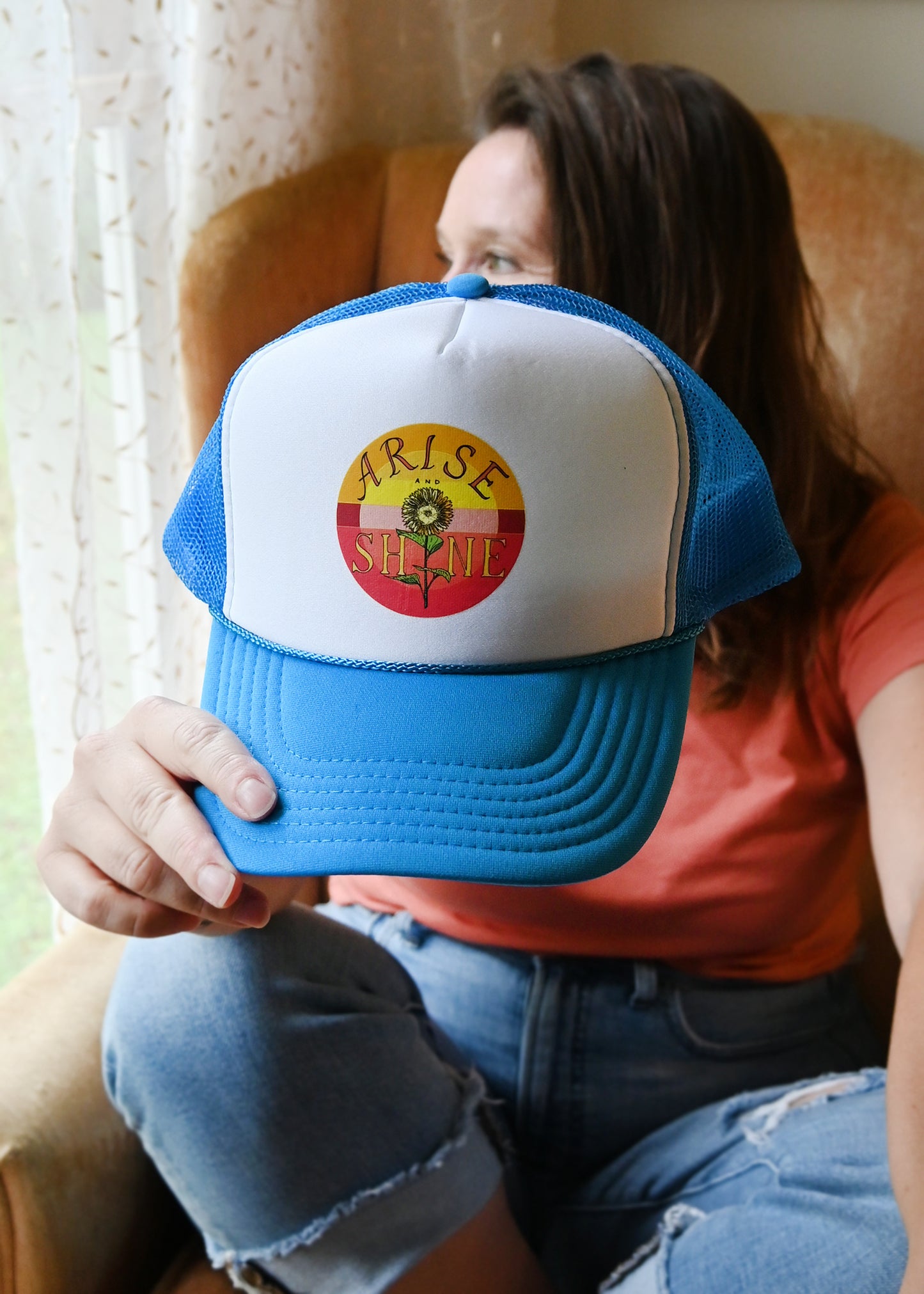 ARISE, SHINE Foam trucker hat