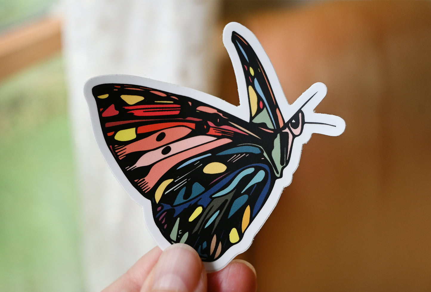 BE SET FREE Butterfly Sticker 3"