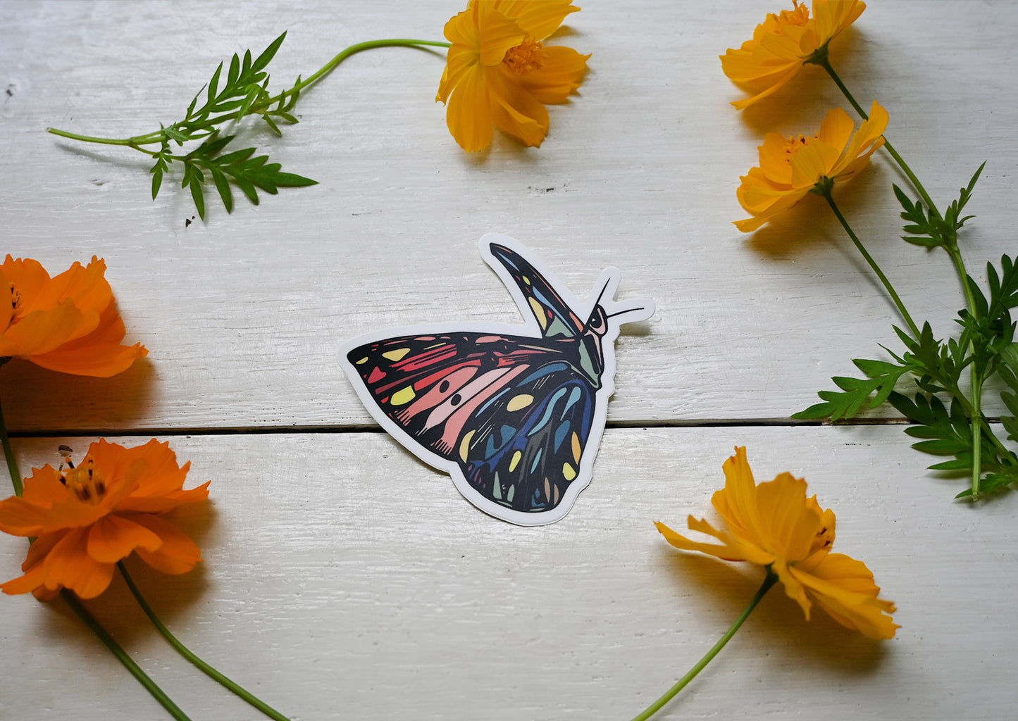 BE SET FREE Butterfly Sticker 3"
