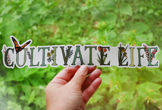 CULTIVATE LIFE Clear Vinyl Stickers