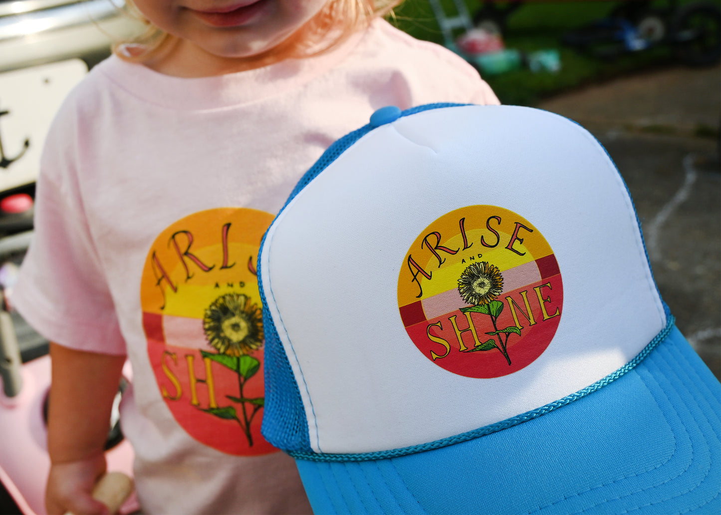 ARISE, SHINE Foam trucker hat
