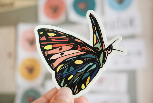 BE SET FREE Butterfly Sticker 3"