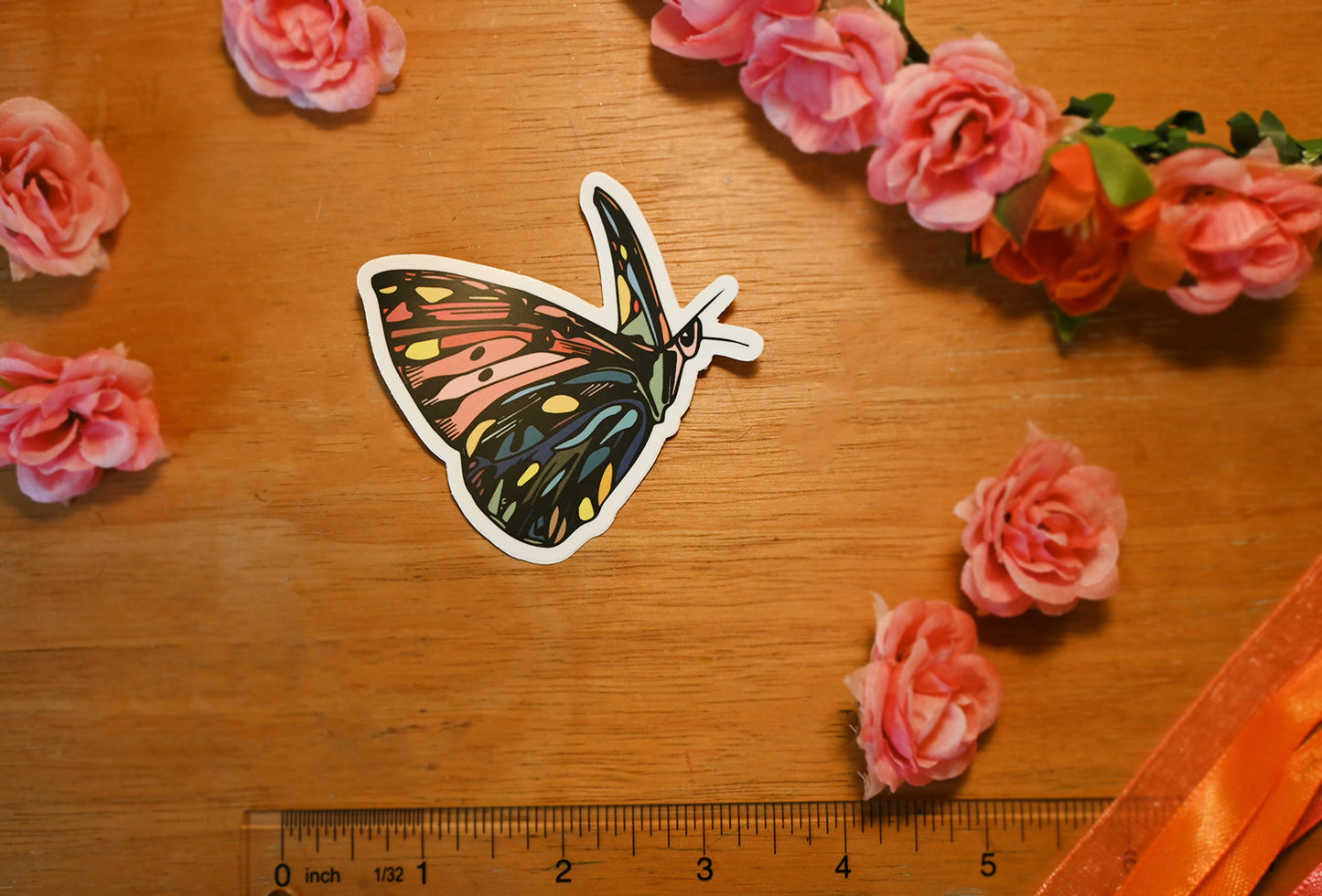 BE SET FREE Butterfly Sticker 3"