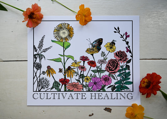 CULTIVATE HEALING art print